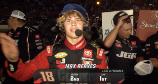 Max Reaves’ Victory Lane interview at Elko Speedway